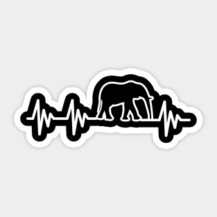Elephant Heartbeat Sticker